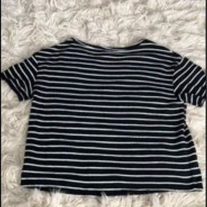 American eagle stripe cropped top